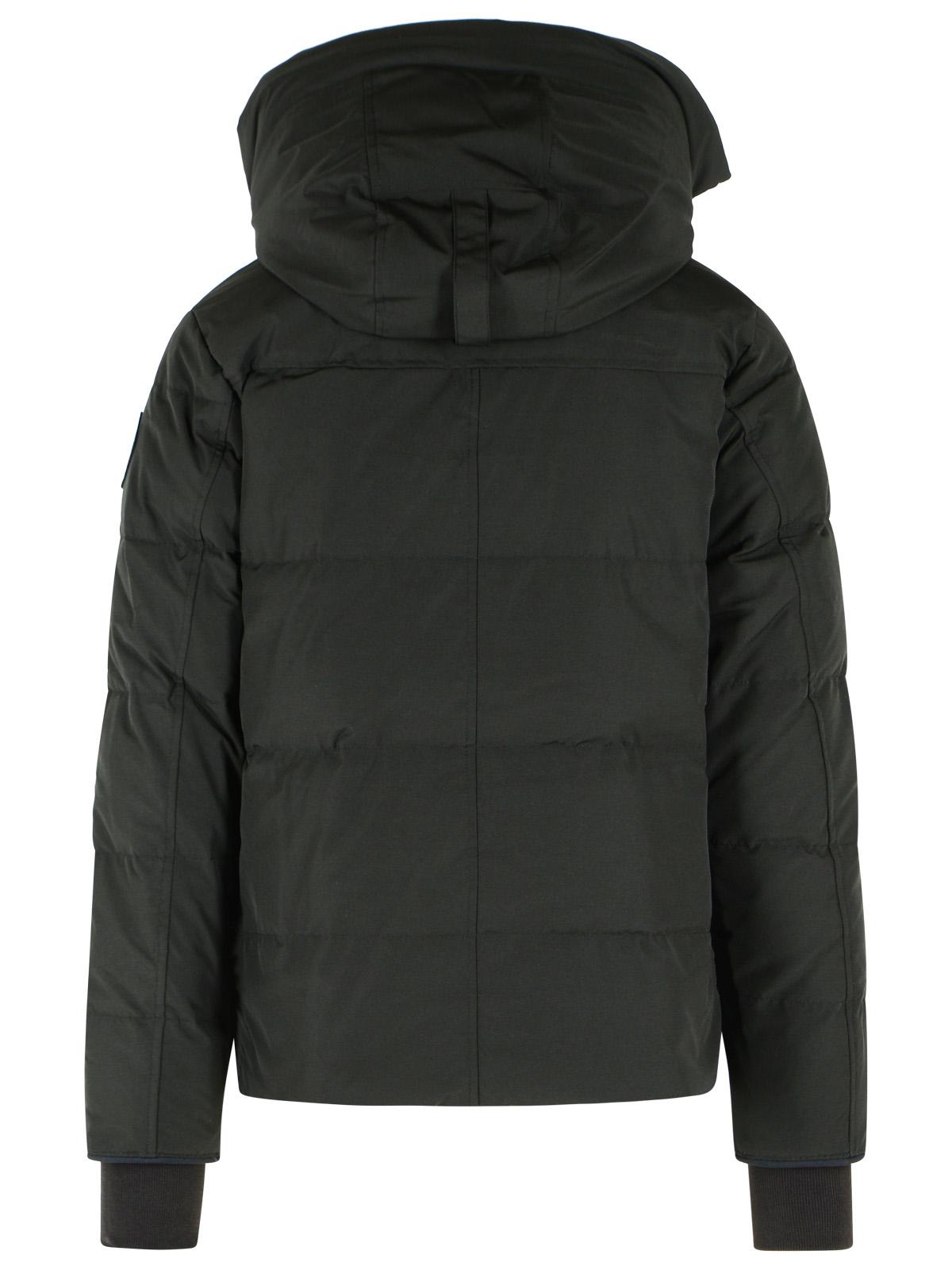 Canada Goose Wyndham Parka In Black Organic Cotton Blend Men CANADA GOOSE