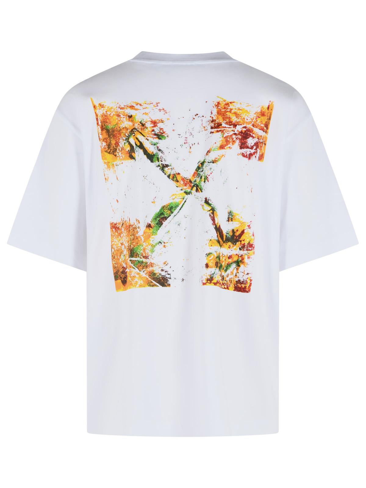 Off-White 'Spices Arrow' White Cotton T-Shirt Men OFF-WHITE