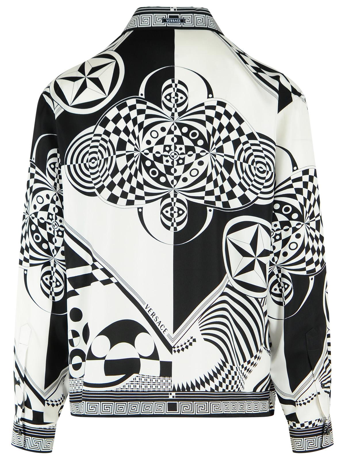 Versace Black Silk Twill Shirt Men VERSACE