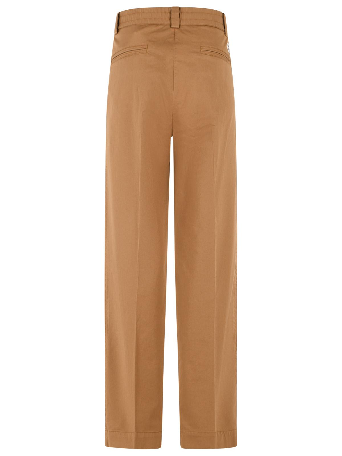 Moncler Brown Stretch Cotton Pants Men MONCLER