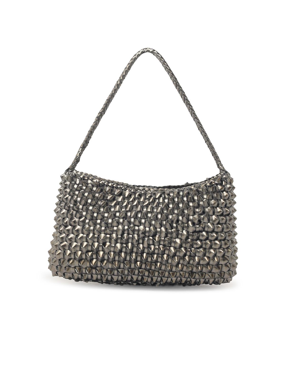 Dragon Diffusion 'Basil Cactus' 'Covert Foil' Silver Leather Bag Women