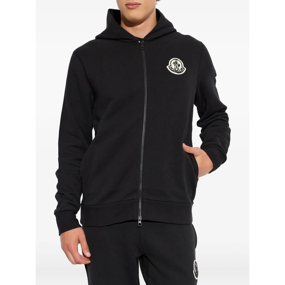 Moncler Black Sweaters & Knitwear - Hoodies Men MONCLER