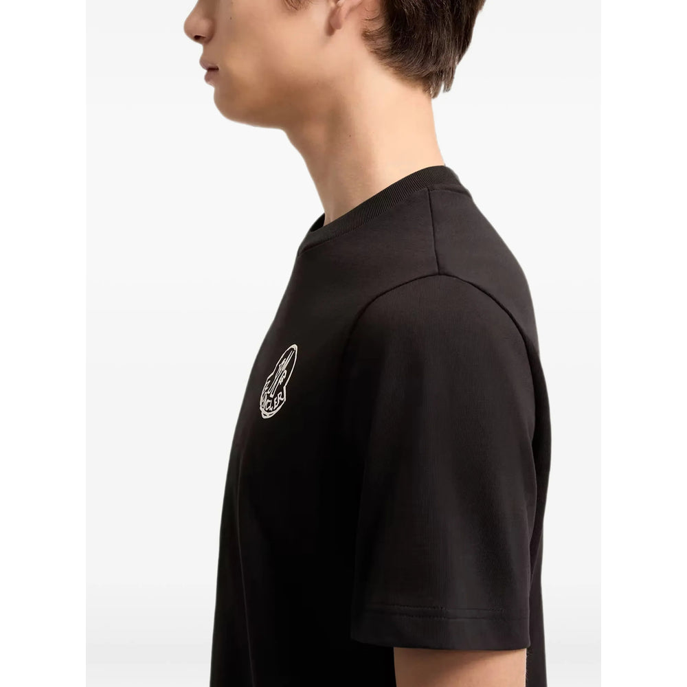 Moncler Black Polo Shirts - T-Shirts Men MONCLER
