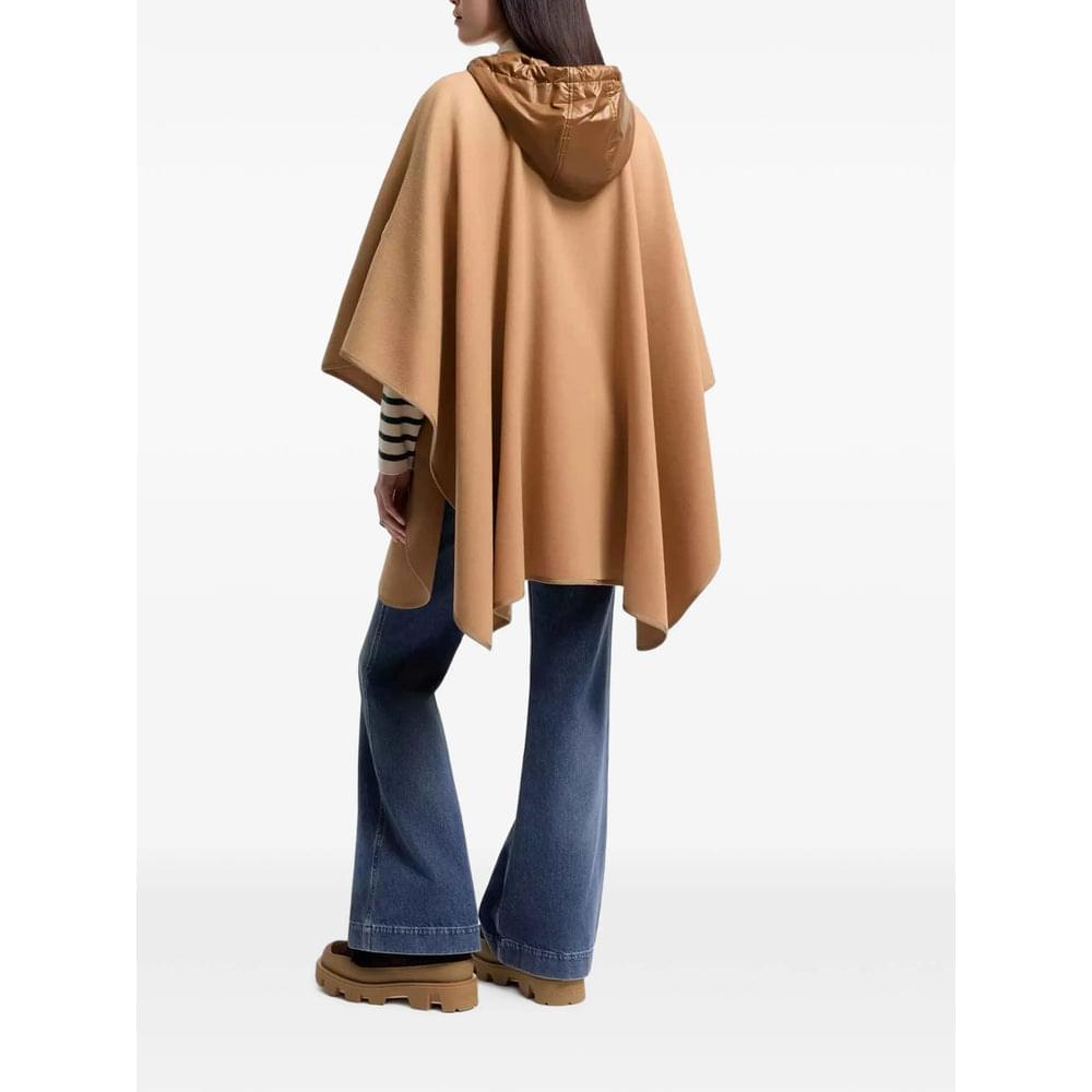 Moncler Neutrals Coats - Capes Women MONCLER