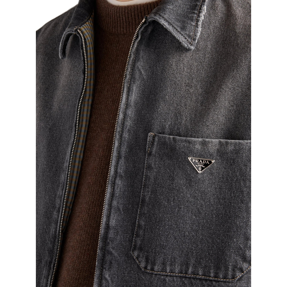 Prada Black Jackets - Shirt Jackets Men PRADA