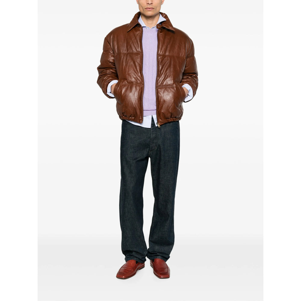 Prada Brown Jackets - Leather Jackets Men PRADA