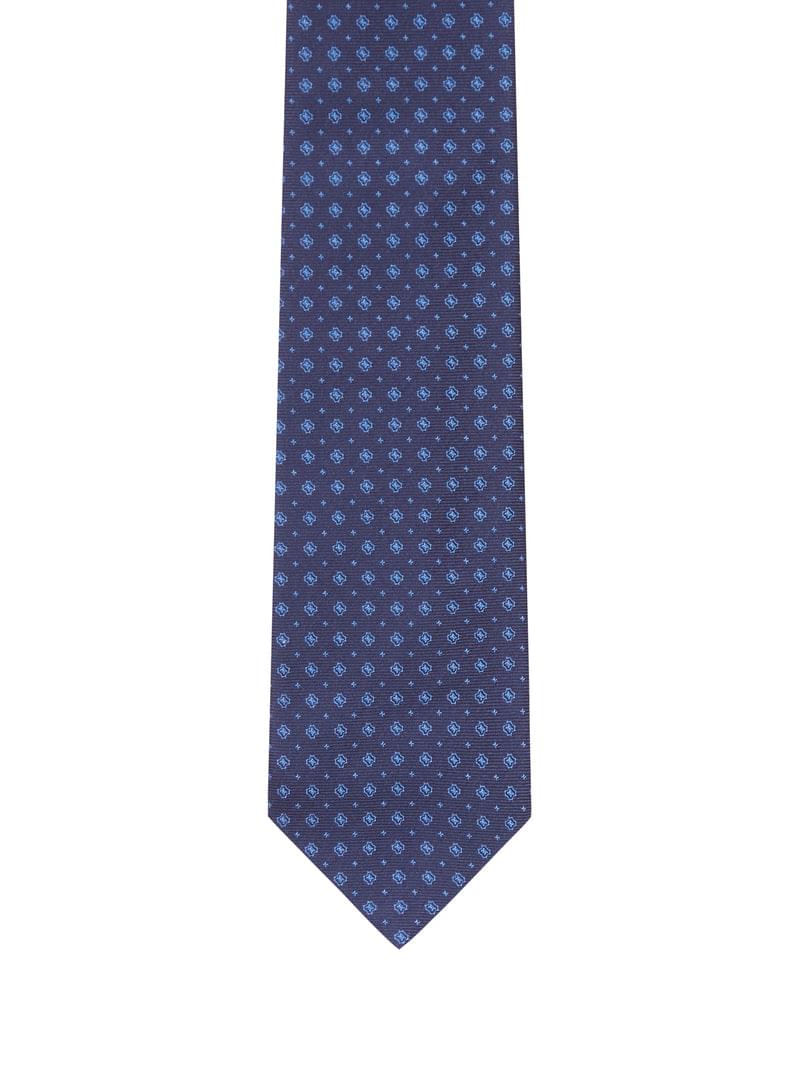 Kiton Men Fabric Tie With Micro Geometric Pattern KITON