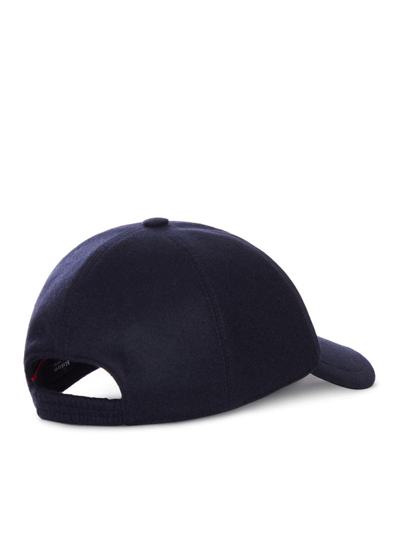 Kiton Men Cashmere Baseball Cap With Embroidered Logo KITON