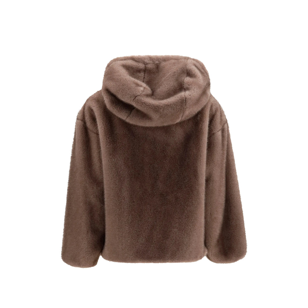 Herno Brown Jackets - Faux Fur & Shearling Jackets Women HERNO