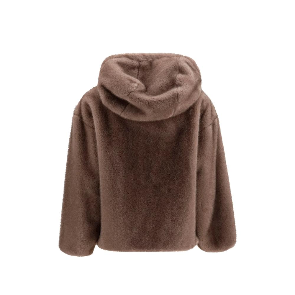 Herno Brown Jackets - Faux Fur & Shearling Jackets Women HERNO