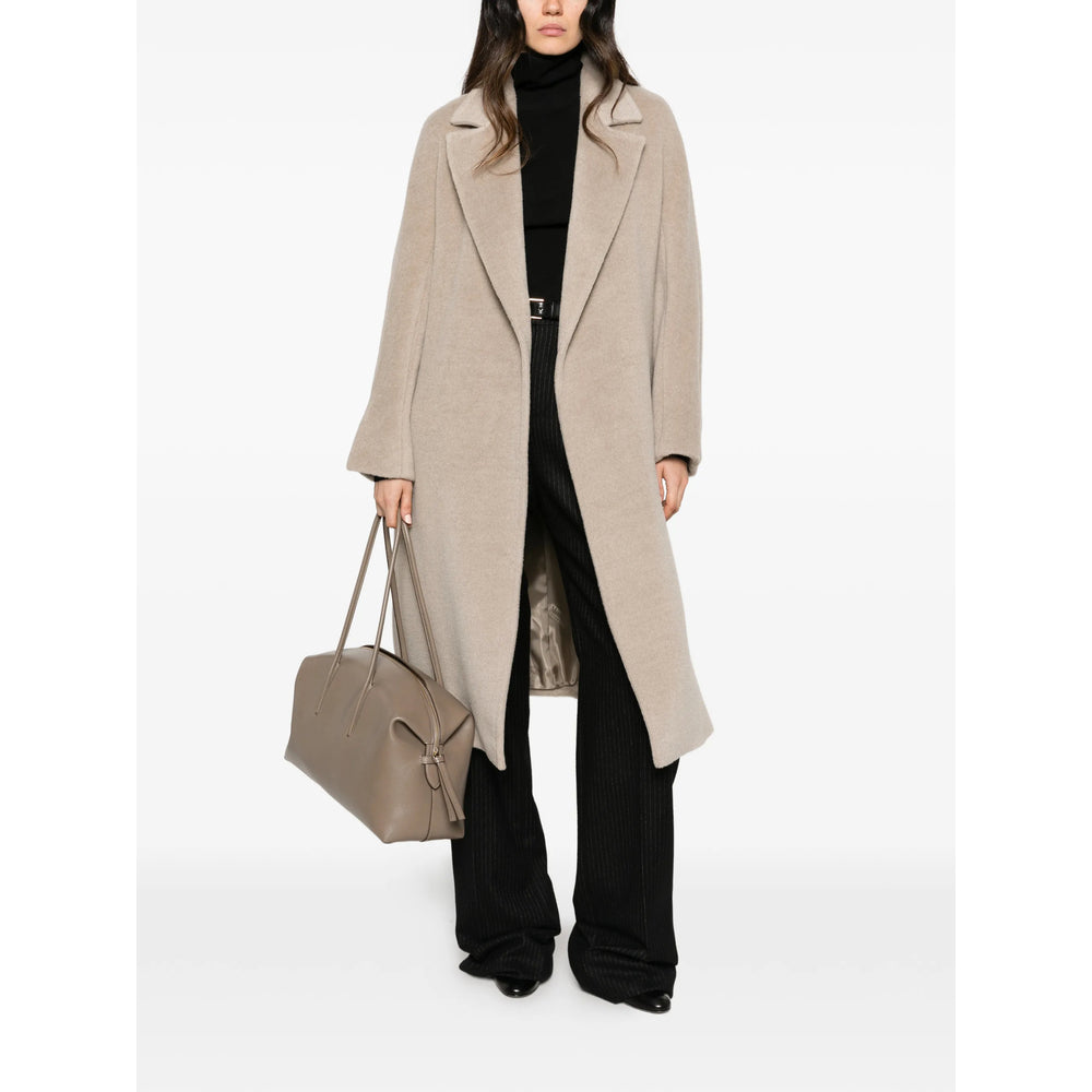 Max Mara Studio Neutrals Coats - Single Breasted Coats Women MAX MARA STUDIO