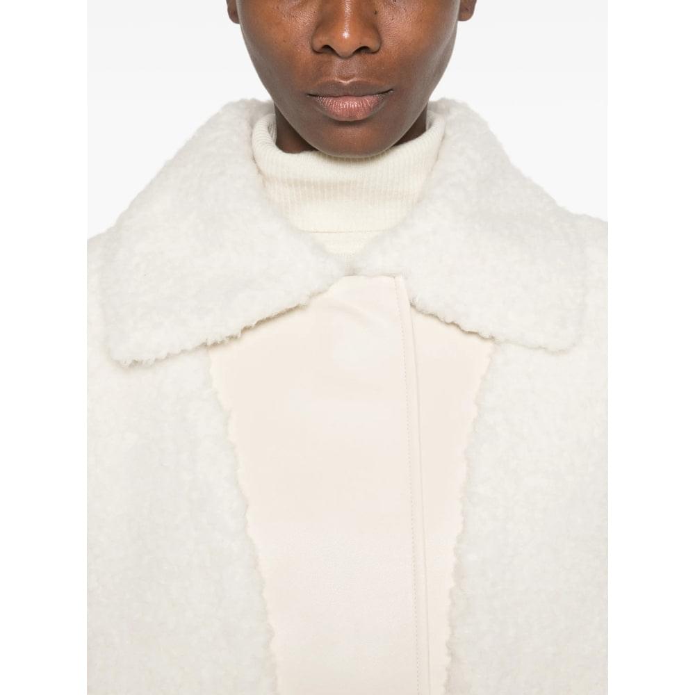 Sportmax White Jackets - Faux Fur & Shearling Jackets Women SPORTMAX