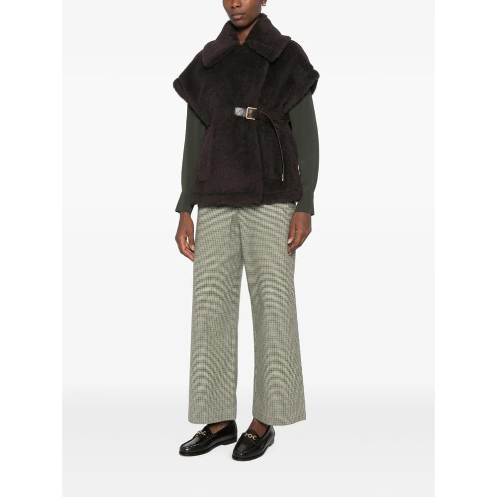 Max Mara Brown Jackets - Faux Fur & Shearling Jackets Women MAX MARA