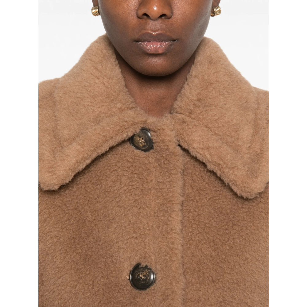 Max Mara Brown Jackets - Faux Fur & Shearling Jackets Women MAX MARA