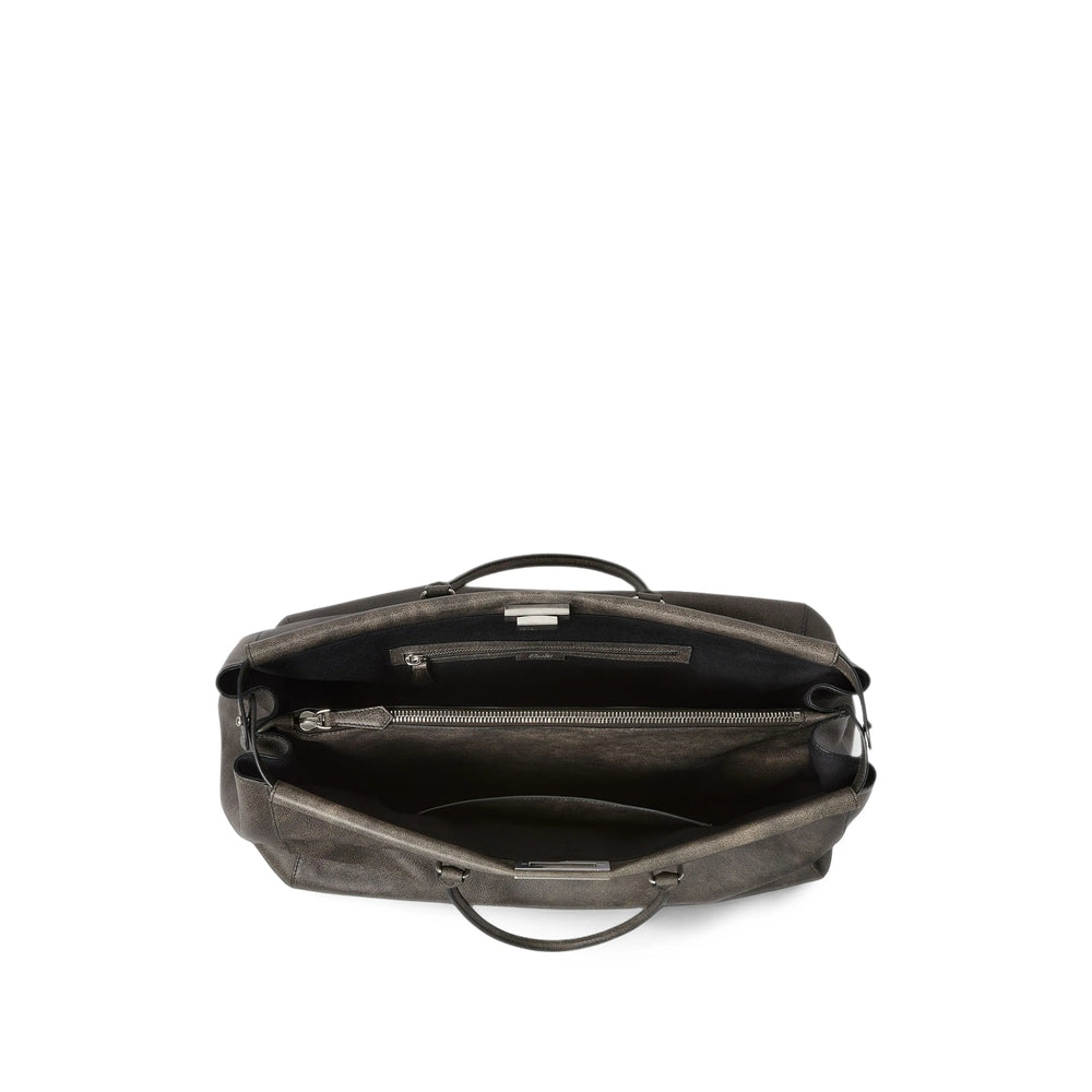 Fendi Grey Tote Bags Men FENDI
