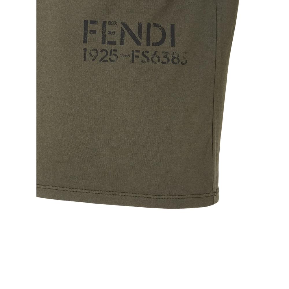 Fendi Green T-Shirts & Vests - T-Shirts Men FENDI