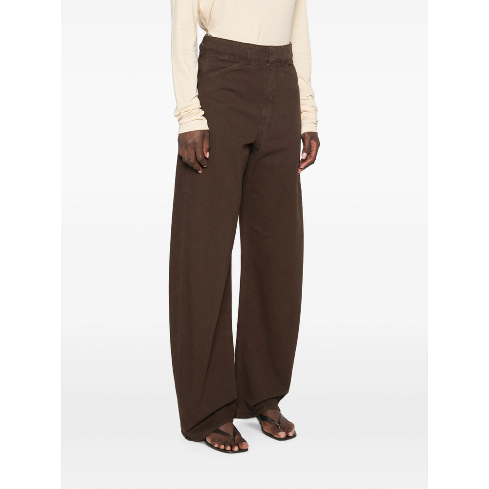 Lemaire Brown Trousers - Palazzo Pants Women LEMAIRE