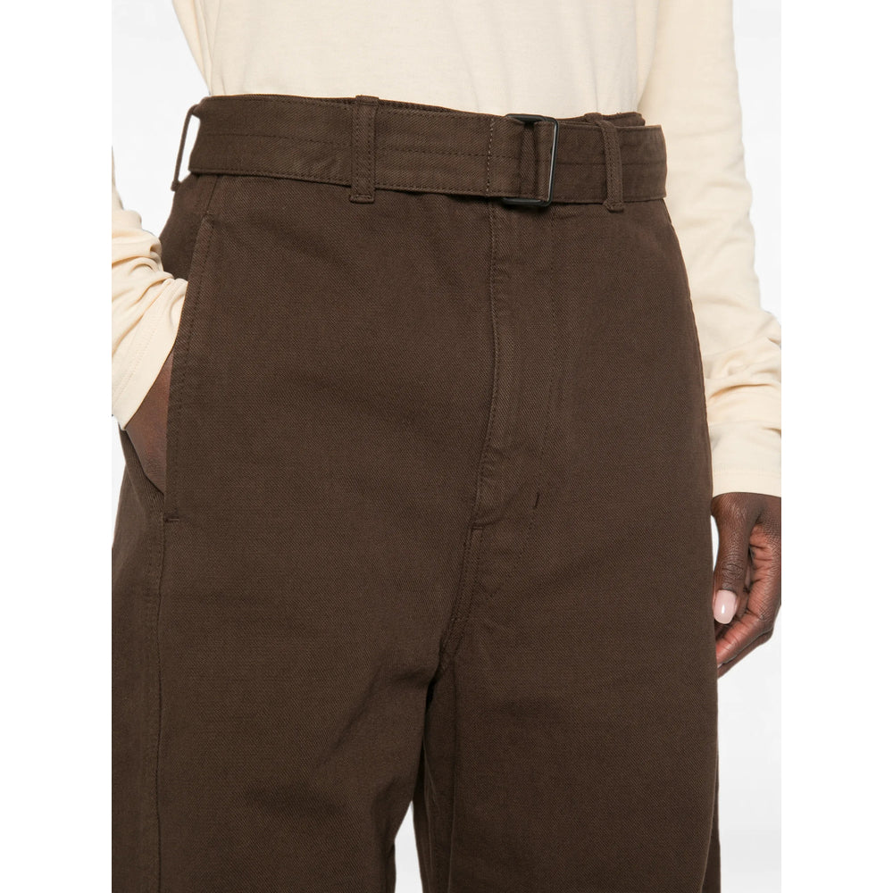 Lemaire Brown Denim - Wide-Leg Jeans Men LEMAIRE