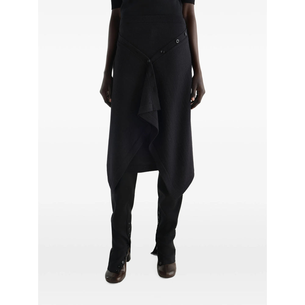 Lemaire Black Skirts - Asymmetric & Draped Skirts Women LEMAIRE