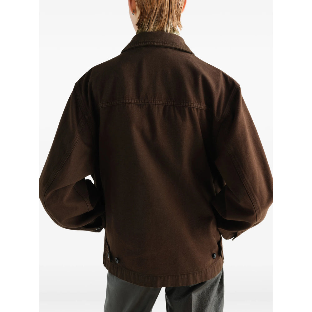 Lemaire Brown Jackets - Denim Jackets Men LEMAIRE