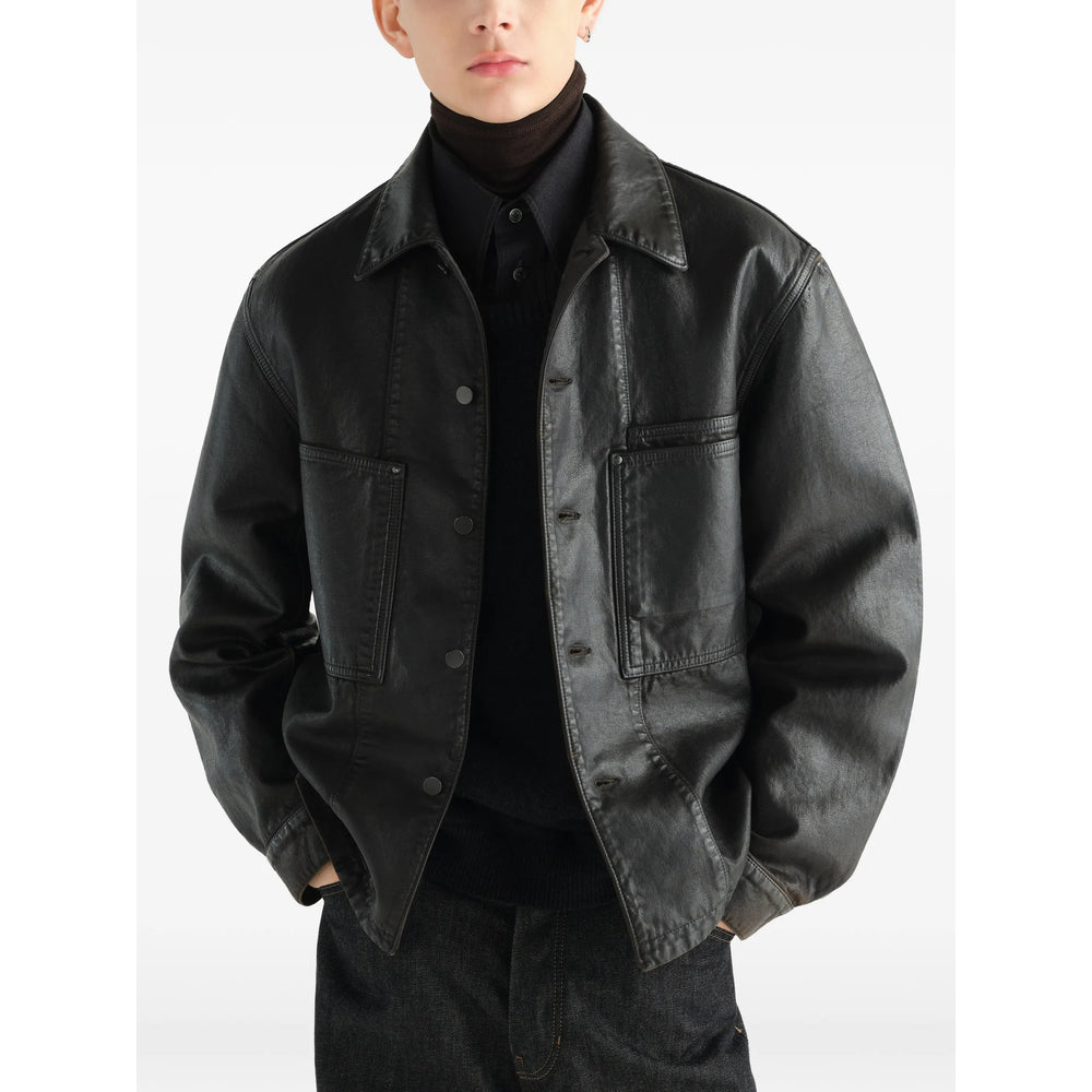 Lemaire Brown Shirts Men LEMAIRE