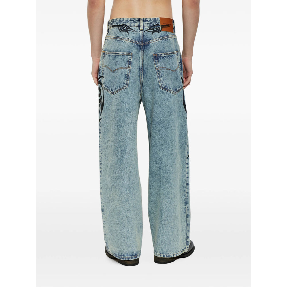 Vetements Blue Denim - Loose-Fit Jeans Men VETEMENTS