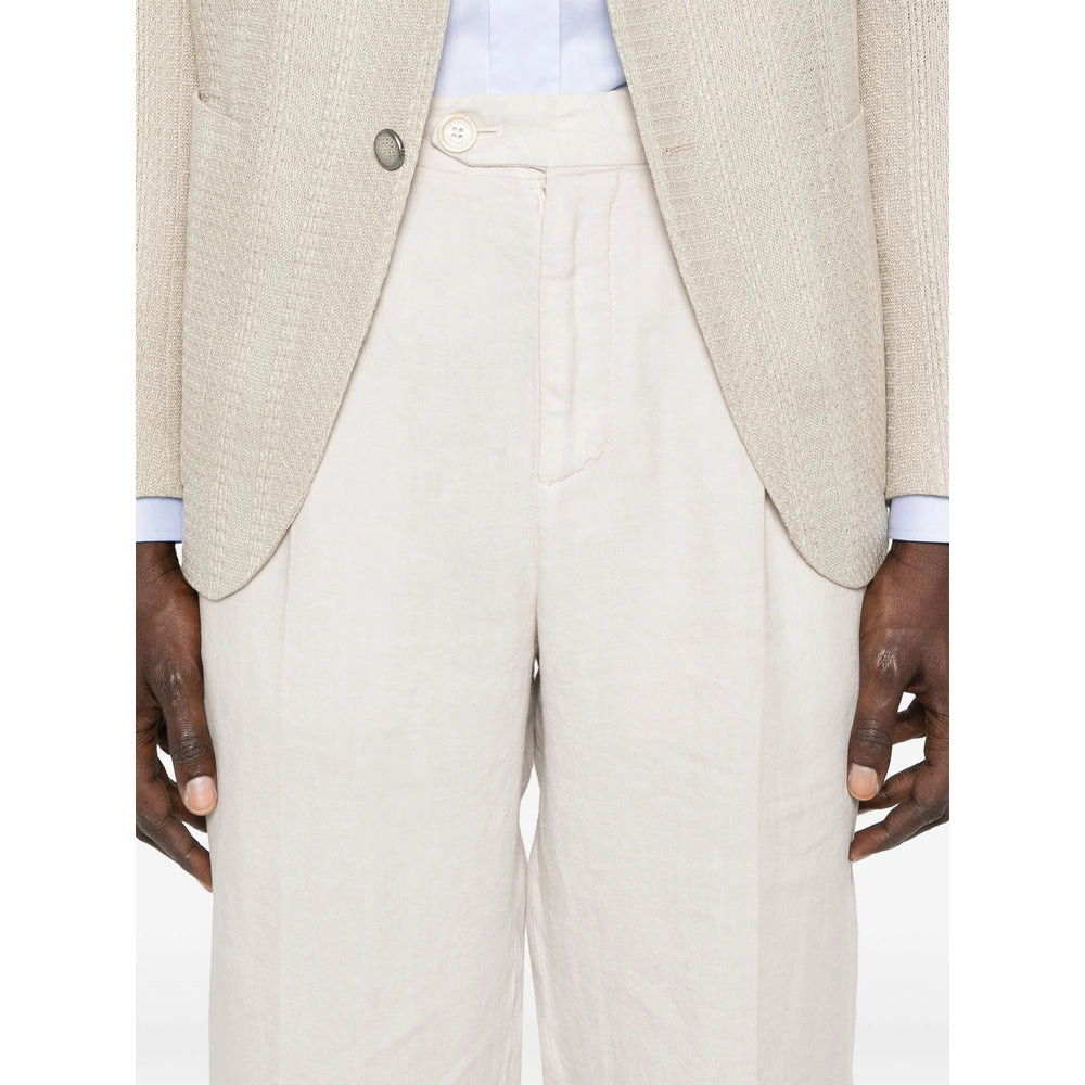 Brunello Cucinelli Neutrals Trousers - Tapered Trousers Men BRUNELLO CUCINELLI
