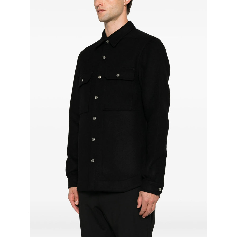 Rick Owens Black Jackets - Shirt Jackets Men RICK OWENS