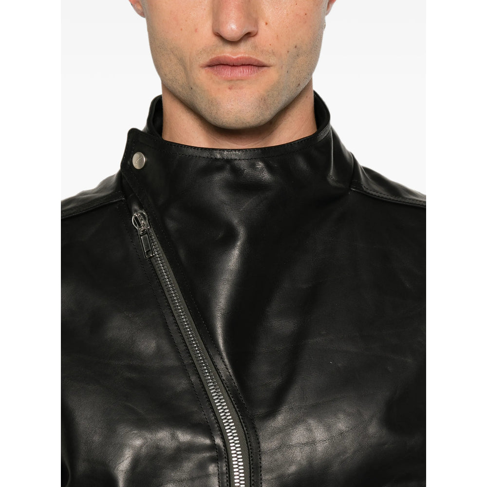 Rick Owens Black Jackets - Leather Jackets Men