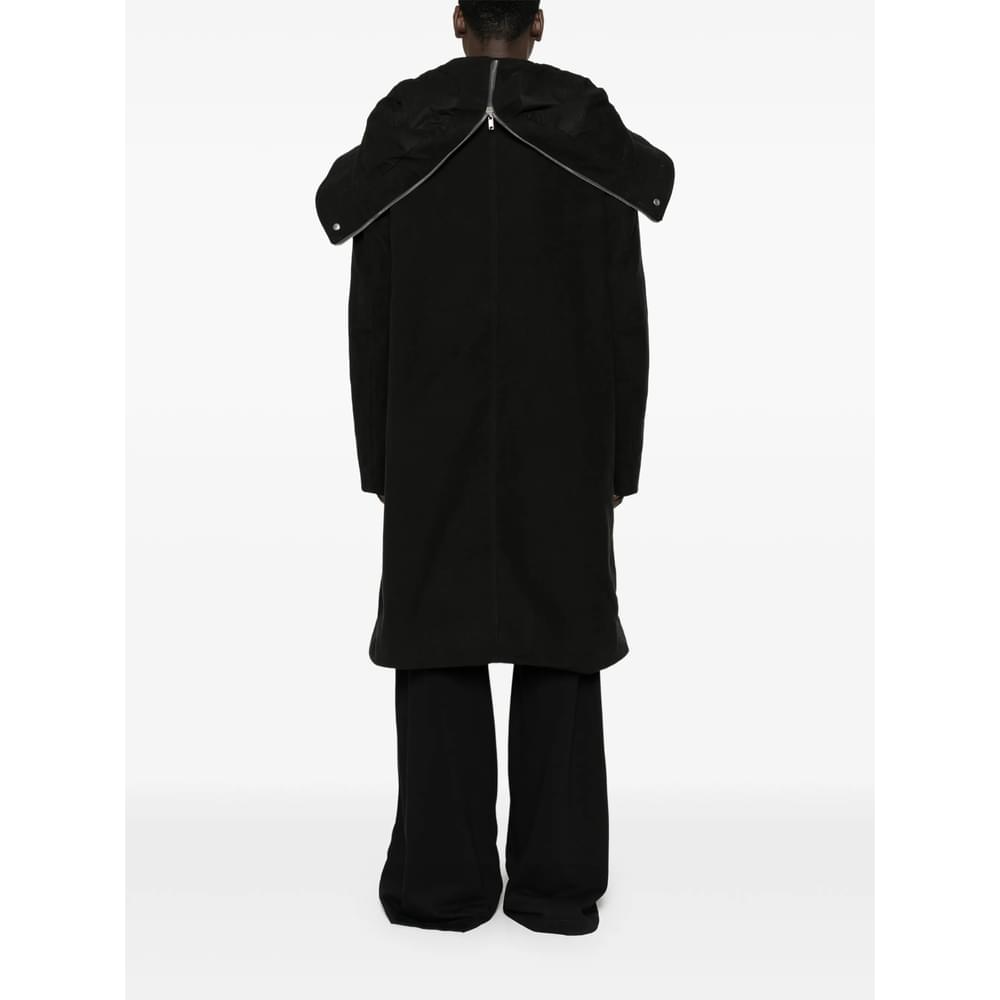 Rick Owens Black Coats - Single Breasted Coats Men RICK OWENS