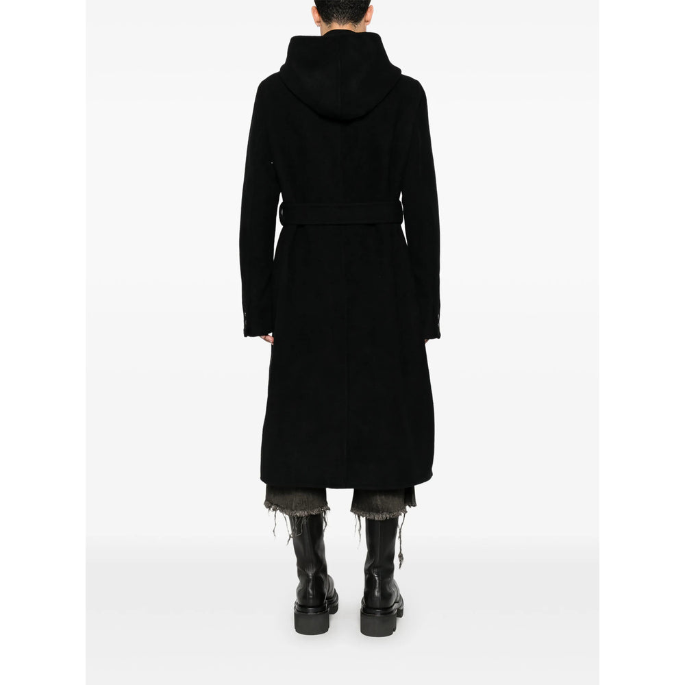 Rick Owens Black Coats - Single Breasted Coats Men RICK OWENS
