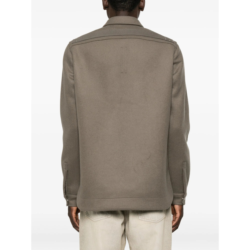 Rick Owens Grey Jackets - Shirt Jackets Men RICK OWENS