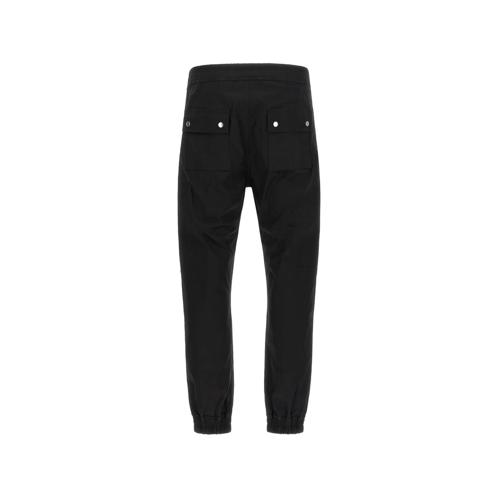 Rick Owens Black Trousers - Track Pants Men RICK OWENS