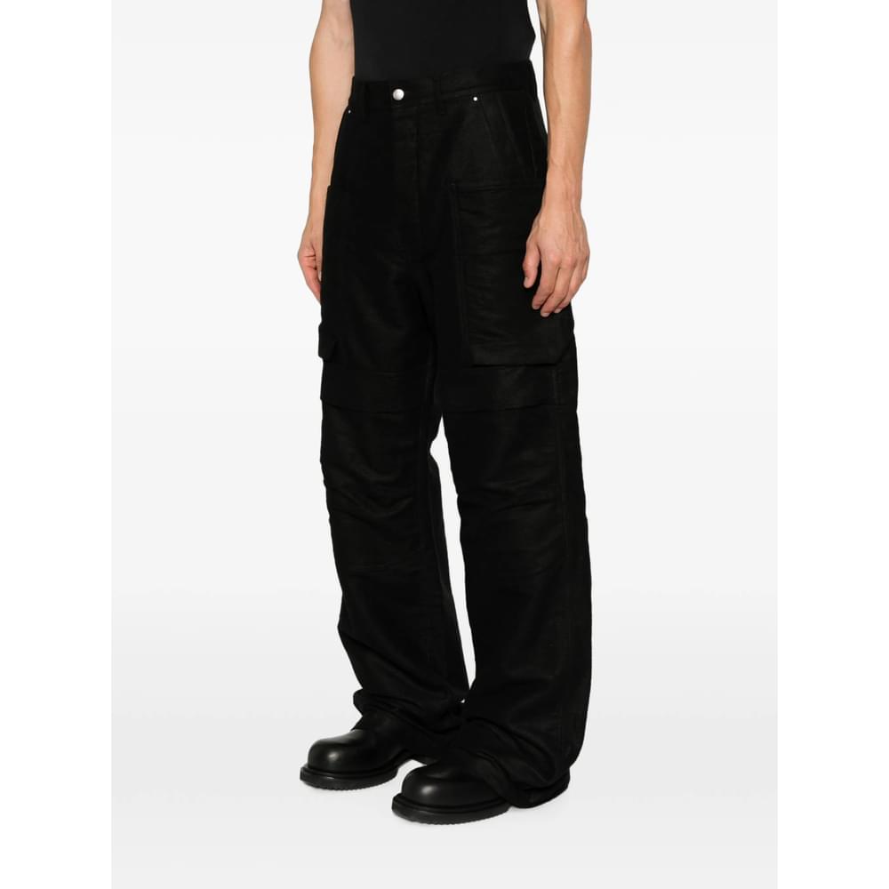Rick Owens Black Trousers - Wide-Leg Trousers Men RICK OWENS
