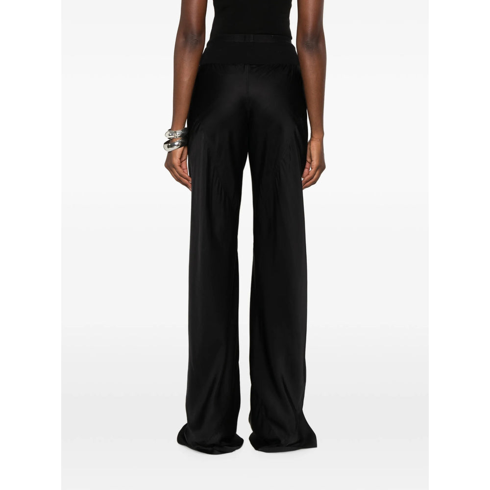 Rick Owens Black Trousers - Palazzo Pants Women RICK OWENS