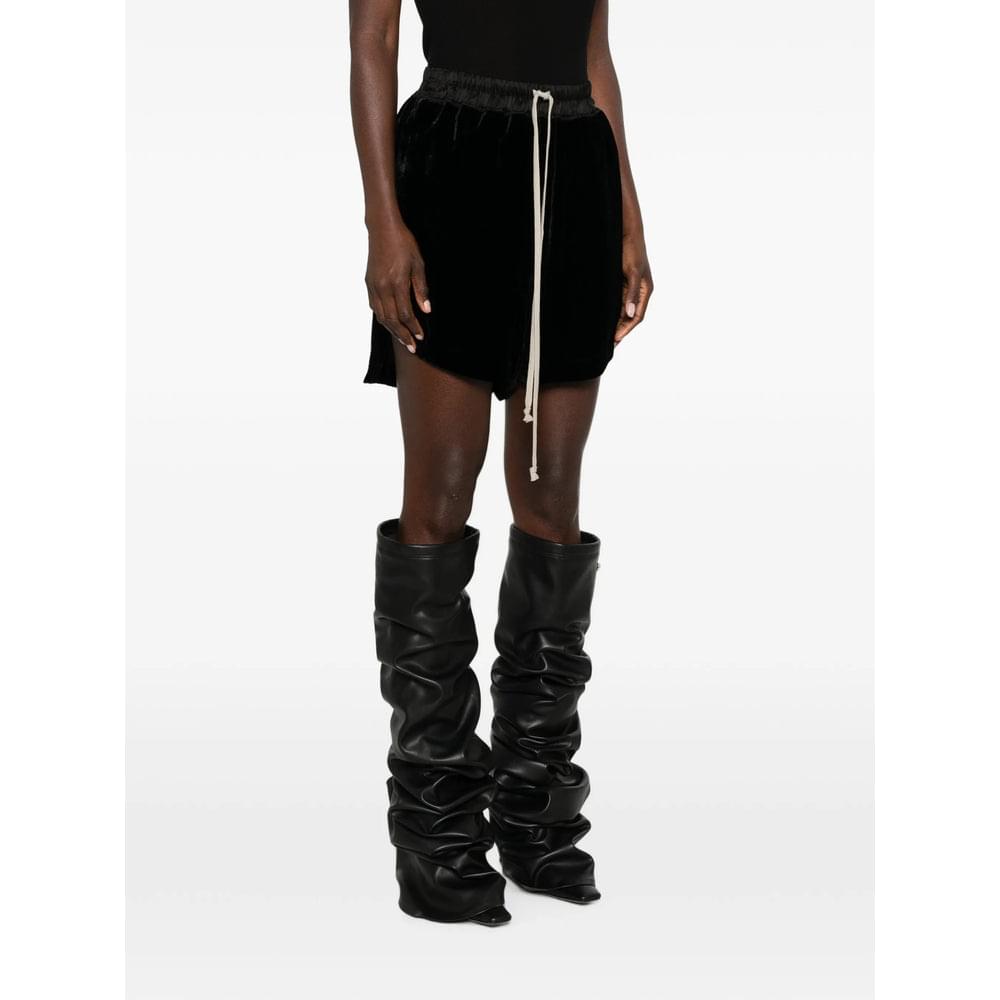 Rick Owens Black Shorts - Mini Shorts Women RICK OWENS