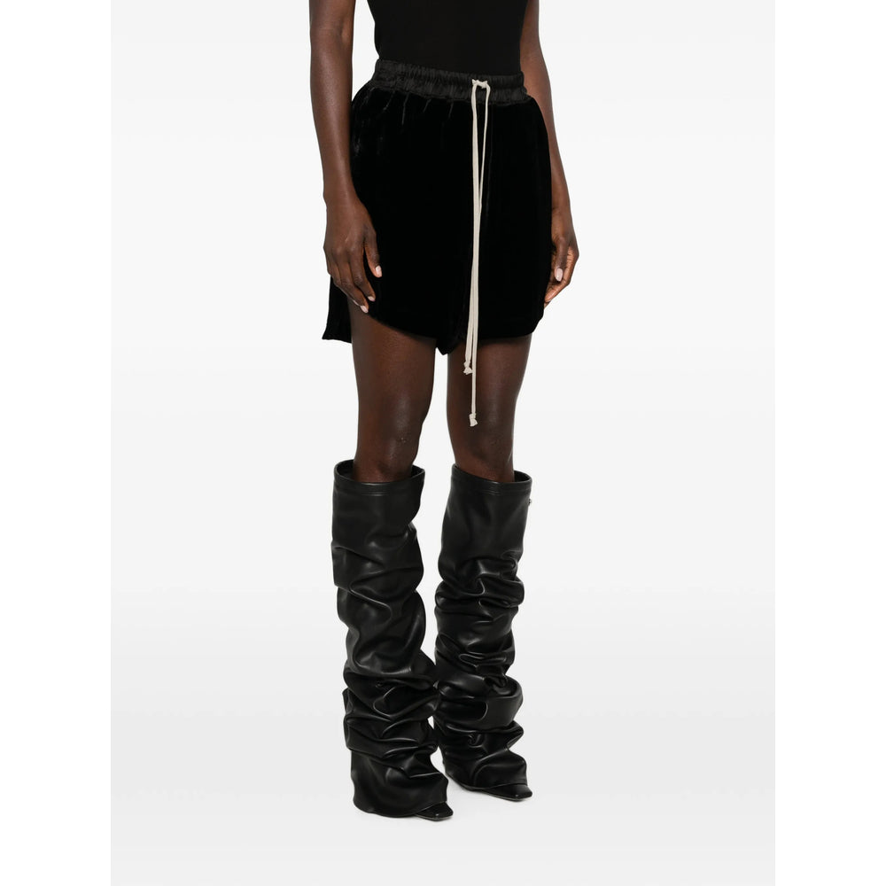 Rick Owens Black Shorts - Mini Shorts Women RICK OWENS