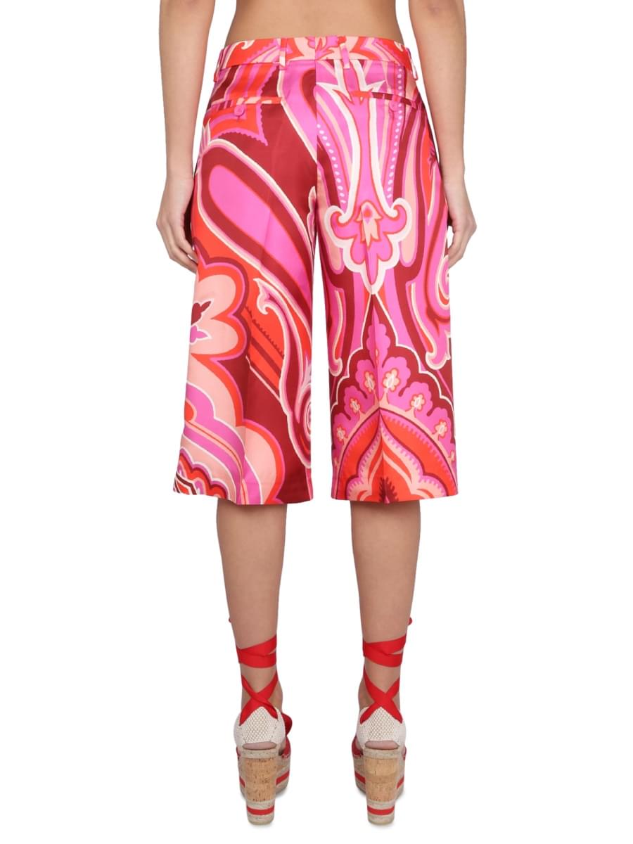 Etro Women Silk And Cotton Bermuda Shorts ETRO