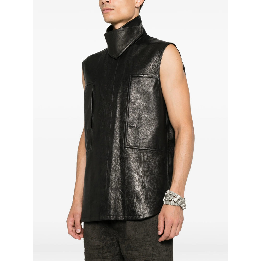 Rick Owens Black Jackets - Leather Jackets Men RICK OWENS
