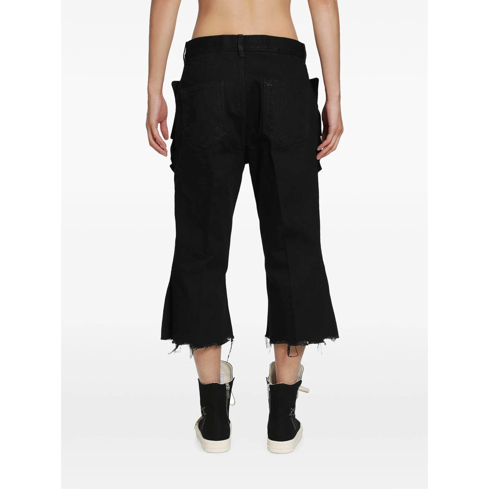 Rick Owens Black Denim - Cropped Jeans Men RICK OWENS