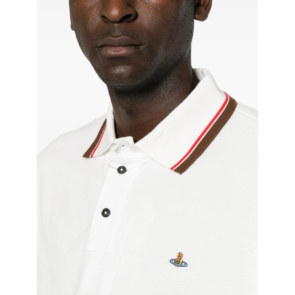 Vivienne Westwood White Polo Shirts Men VIVIENNE WESTWOOD