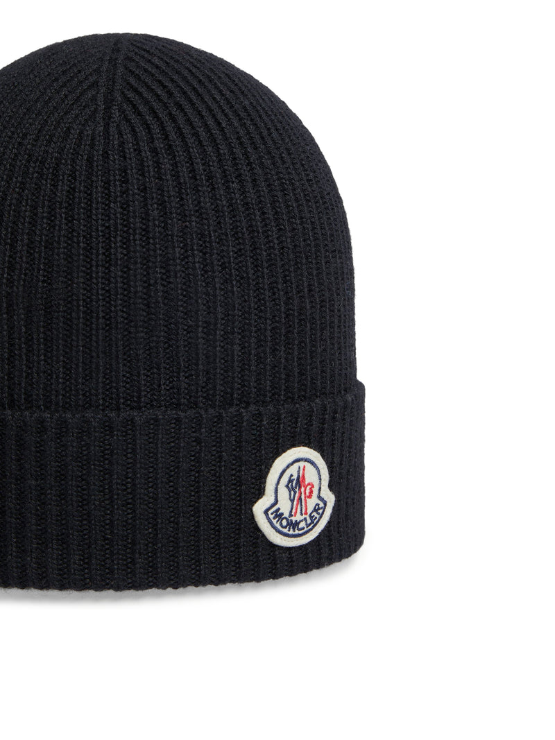 Moncler Men Moncler Logo Wool Hat MONCLER