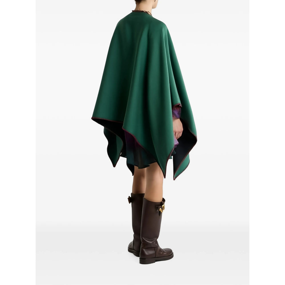 Etro Green Coats - Capes Women ETRO