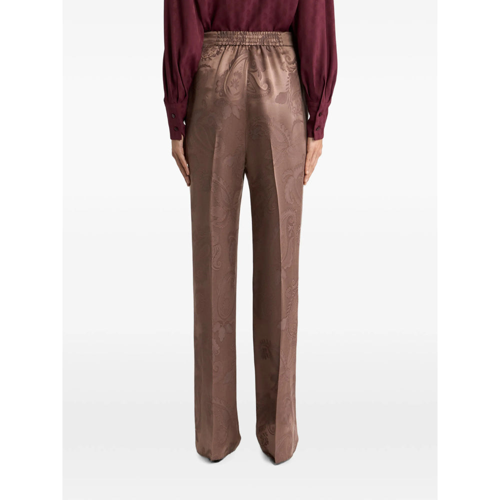 Etro Brown Trousers - Straight Trousers Women ETRO