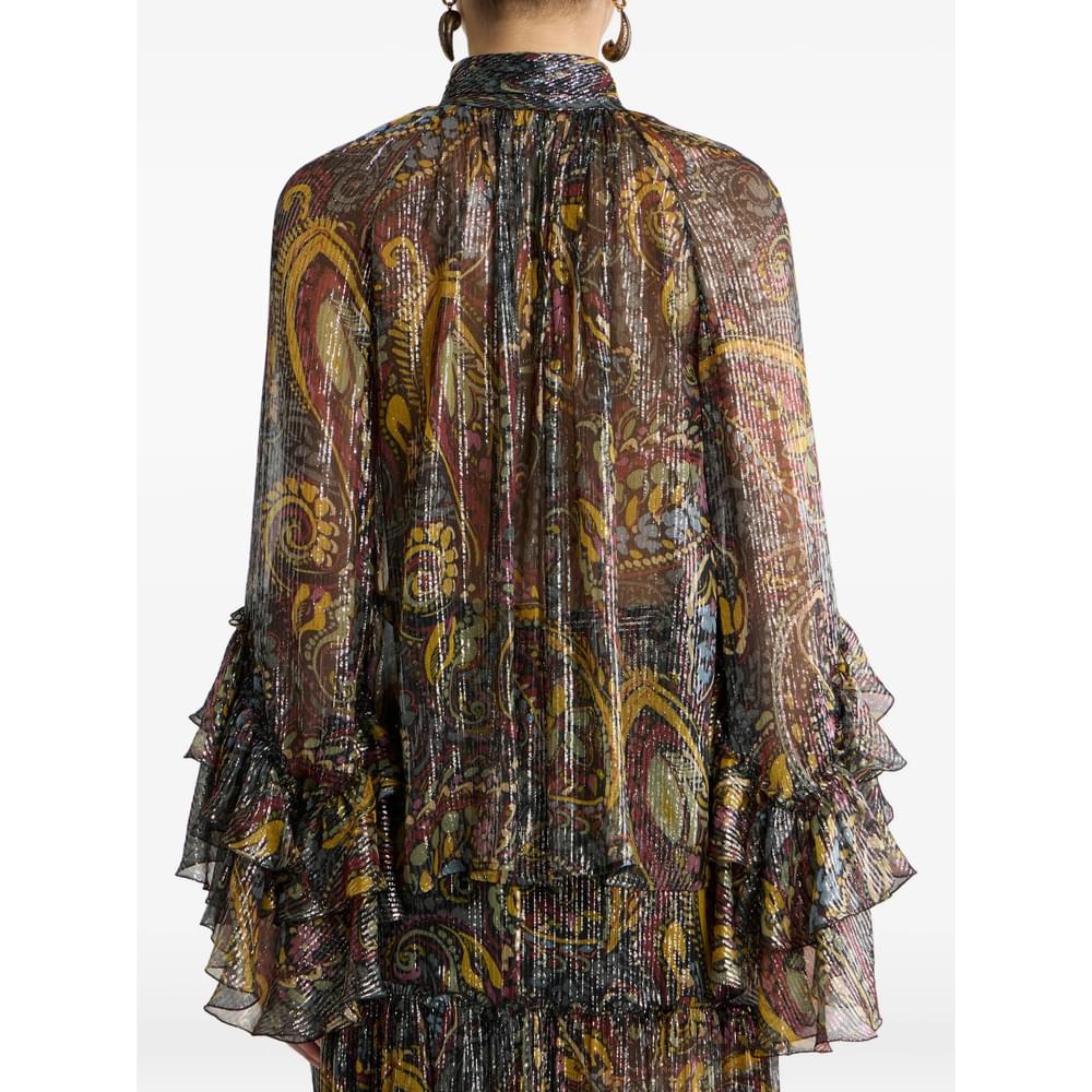 Etro Black Tops - Shirts Women ETRO
