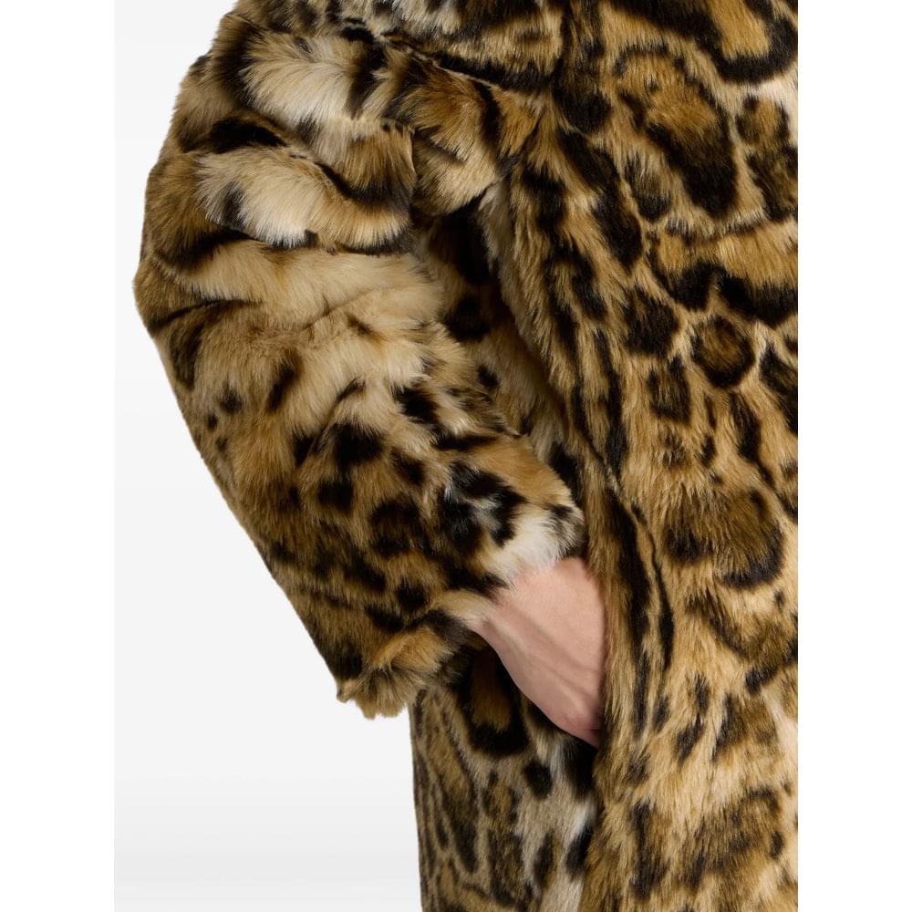 Etro Neutrals Coats - Faux Fur Coats Women ETRO