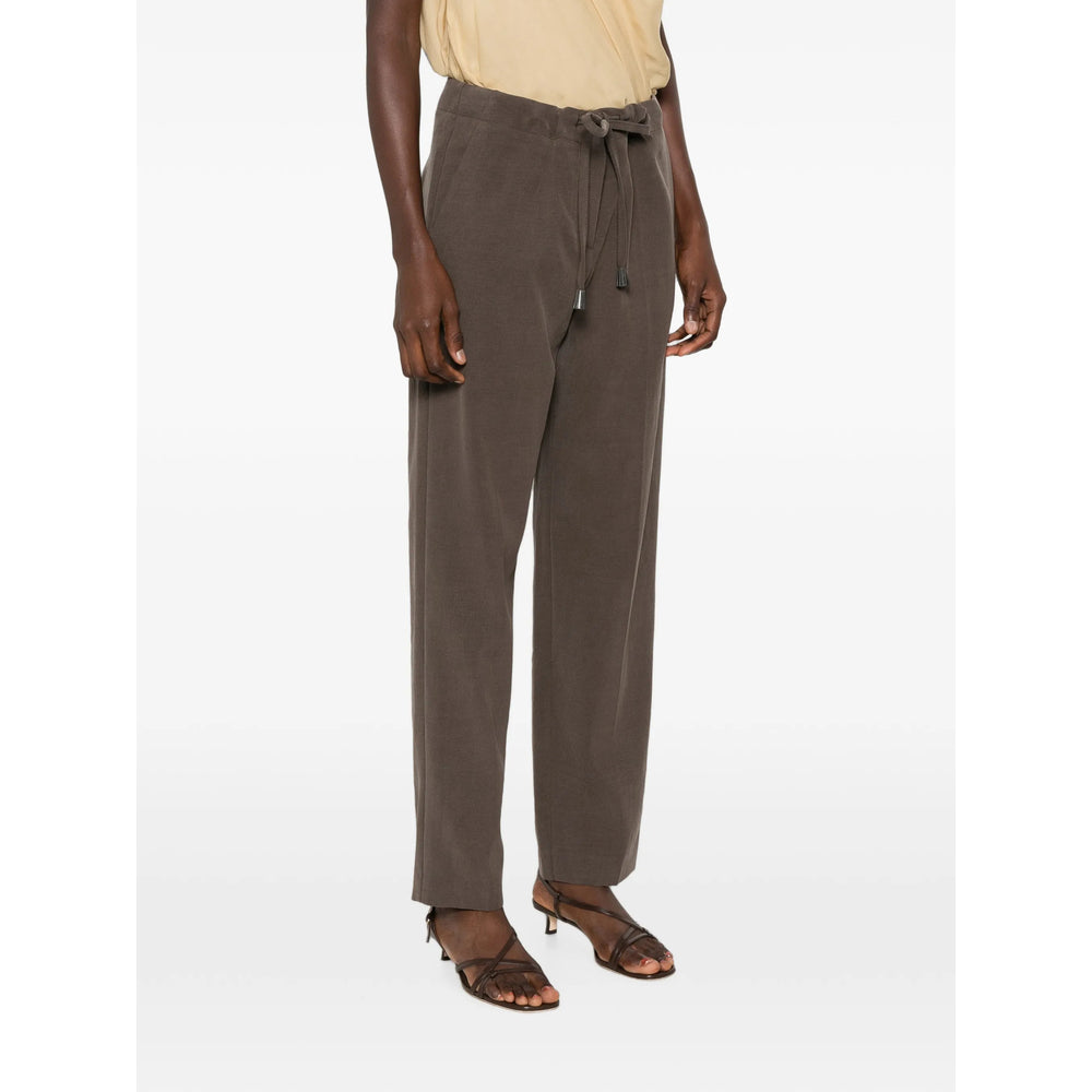 Giorgio Armani Grey Trousers - Straight Trousers Women GIORGIO ARMANI