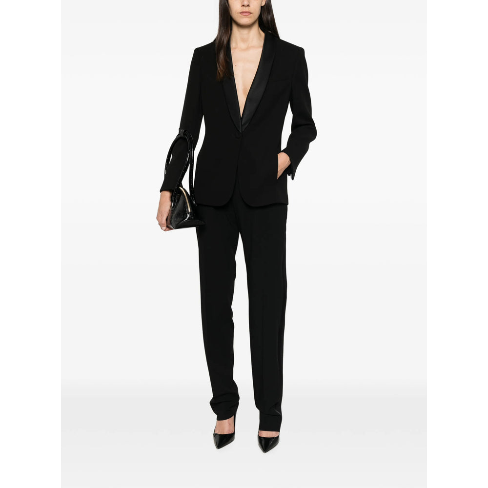 Giorgio Armani Black Jackets - Blazers Women GIORGIO ARMANI