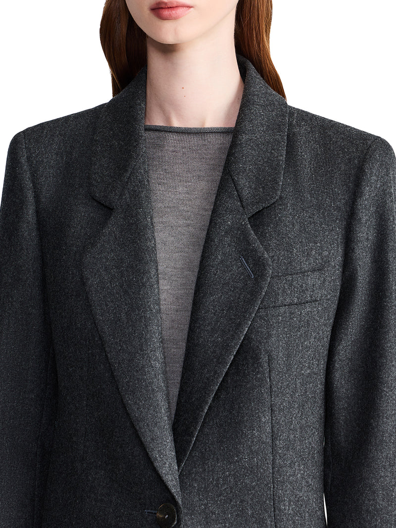Giorgio Armani Women Single-Breasted Wool And Cashmere Flannel Jacket GIORGIO ARMANI