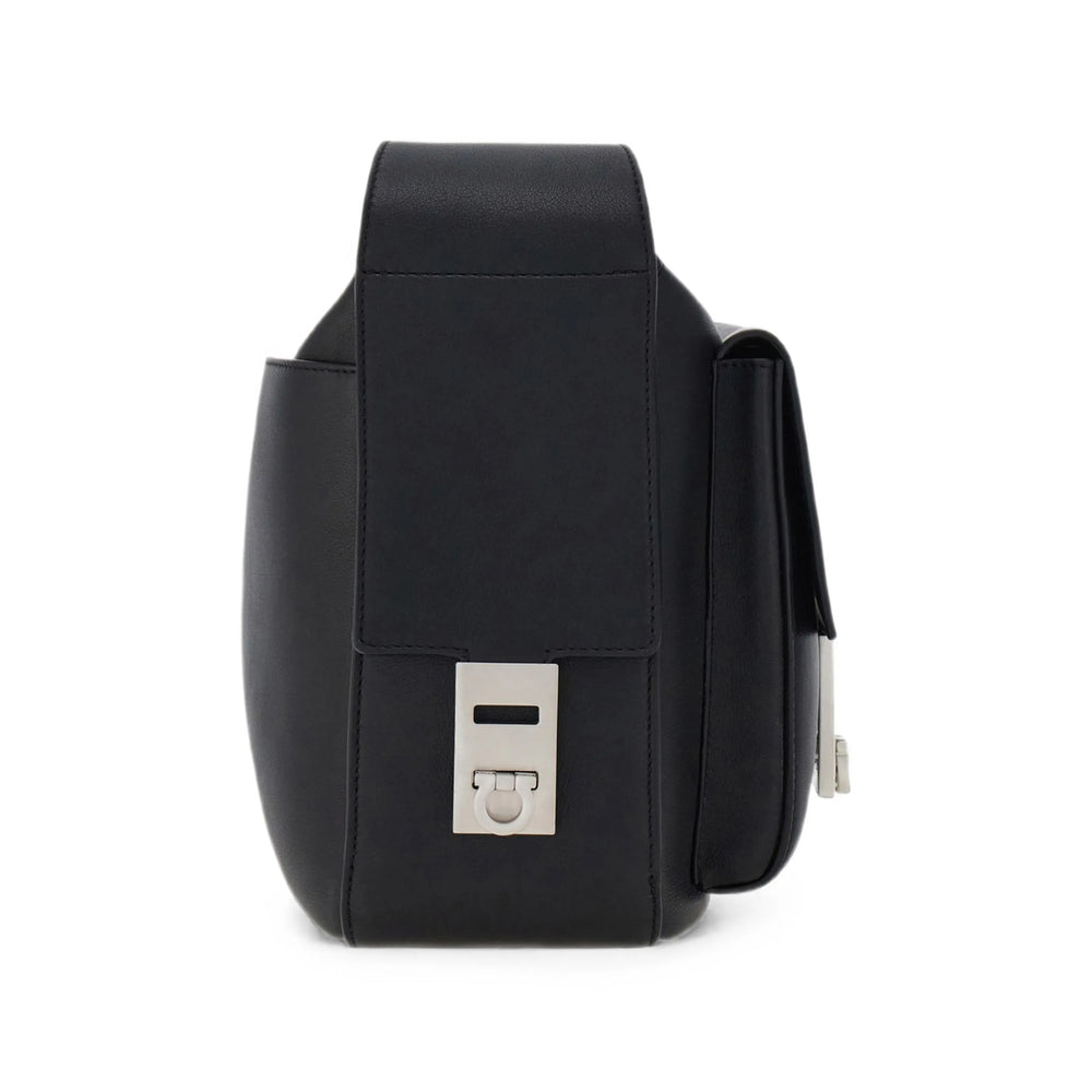 Ferragamo Black Messenger Bags Men FERRAGAMO